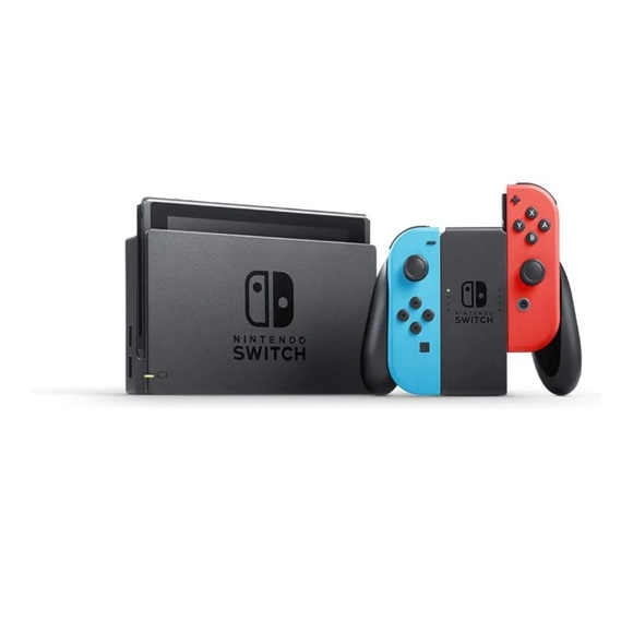 Nintendo Switch Console - Bright Red and Blue - Picture 2 of 9